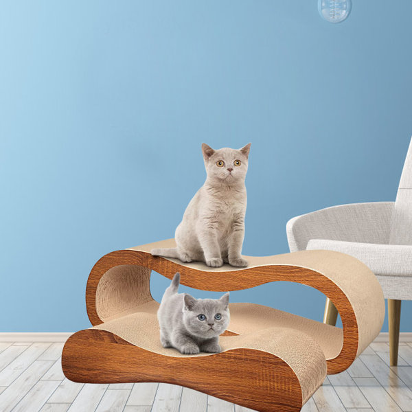 Tucker Murphy Pet™ Alexssa Curved Cat Scratcher Combination Wayfair